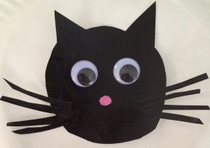 Black Cat from a Paper Plate